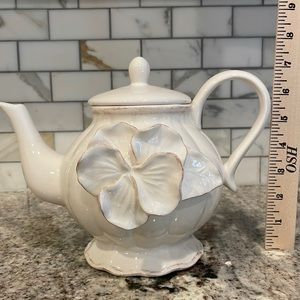 Beautiful Teapot with Orchid embellishment